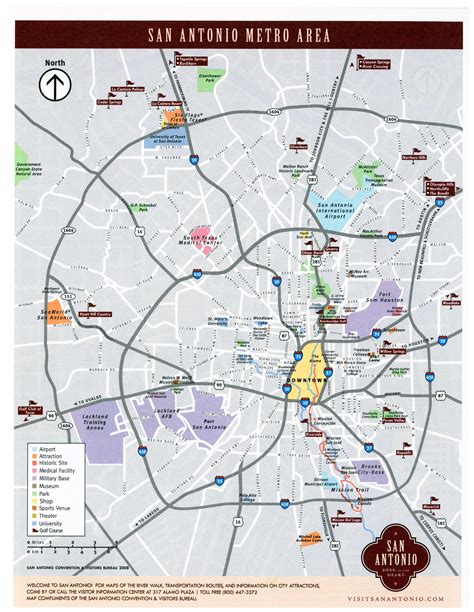 San Antonio Map .